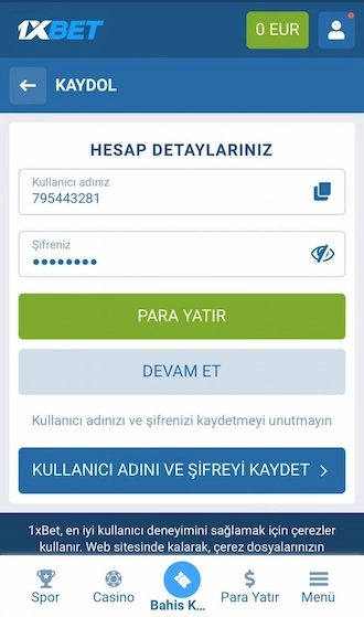 "1XBET'e kaydolun" için Süper Hızlı Talimatlar.